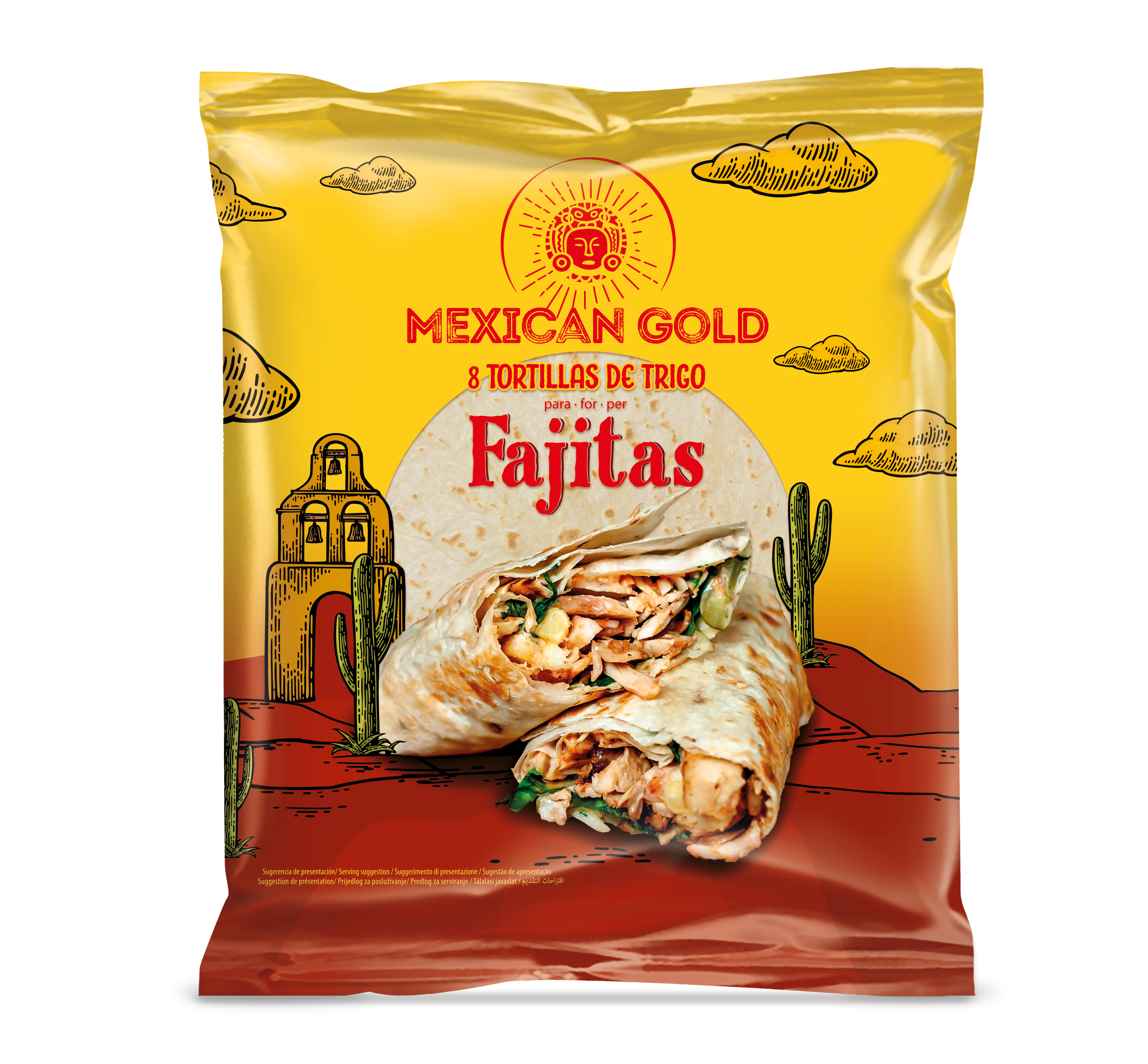 Tortilla trigo Mexican Gold fajita 320g