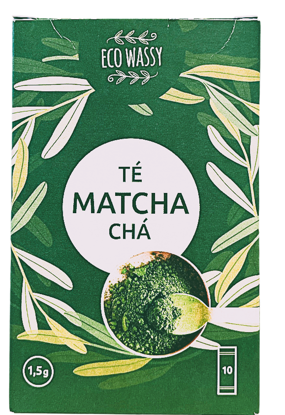 Té matcha ecológico en sobres individuales Wassy 10 unidades