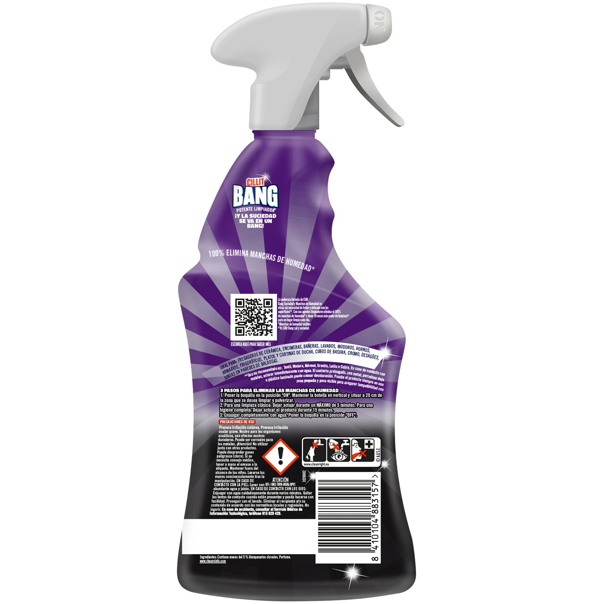 Limpiador Cillit Bang 750ml pistola suciedad y manchas