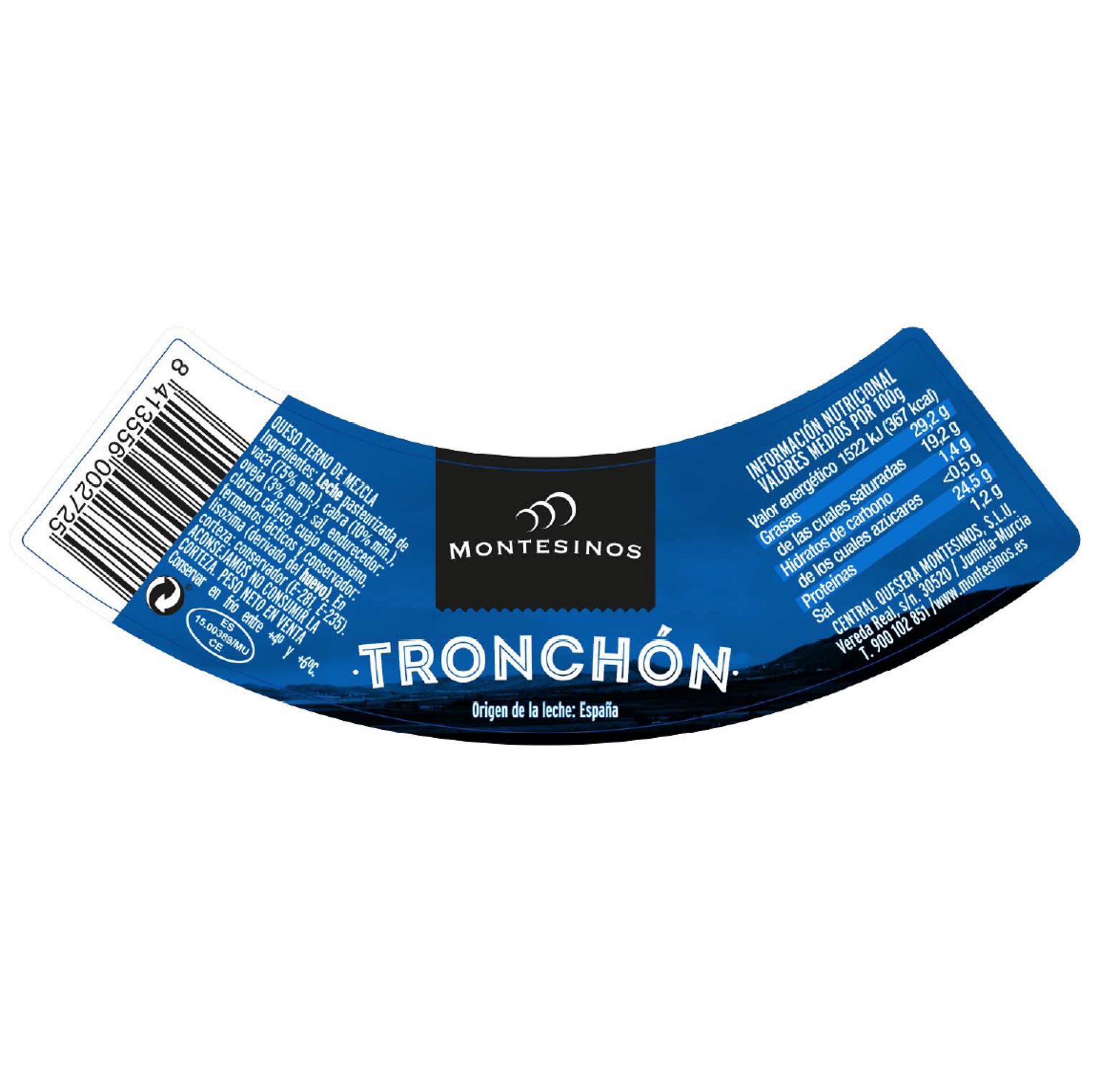 Queso tierno tronchón Montesinos