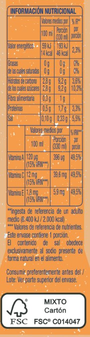 Zumo fruta + leche P3 Alipende Tropical