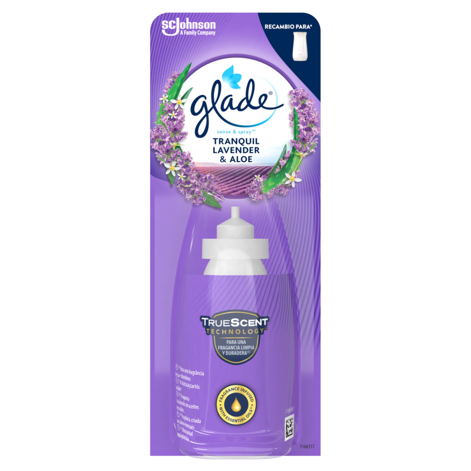 Ambientador Glade sense&spray recambio lavanda