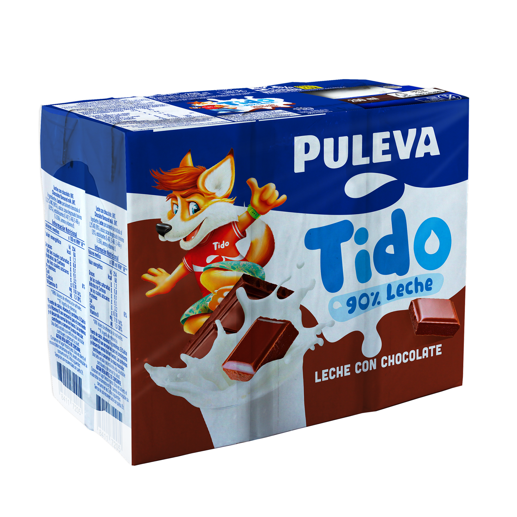 Batido Puleva 200ml pack 6 cacao