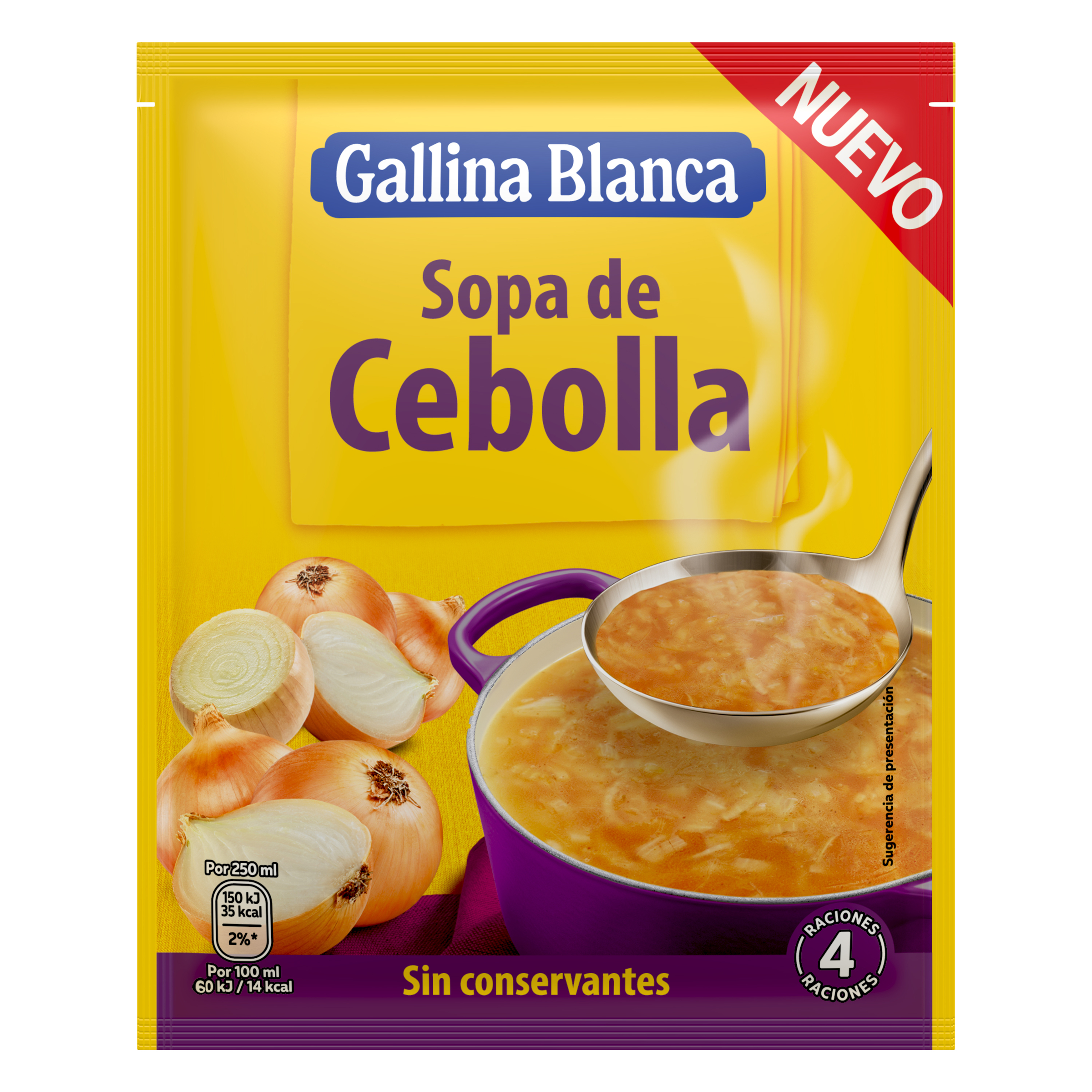 Sopa con sabor a cebolla Gallina Blanca 48g