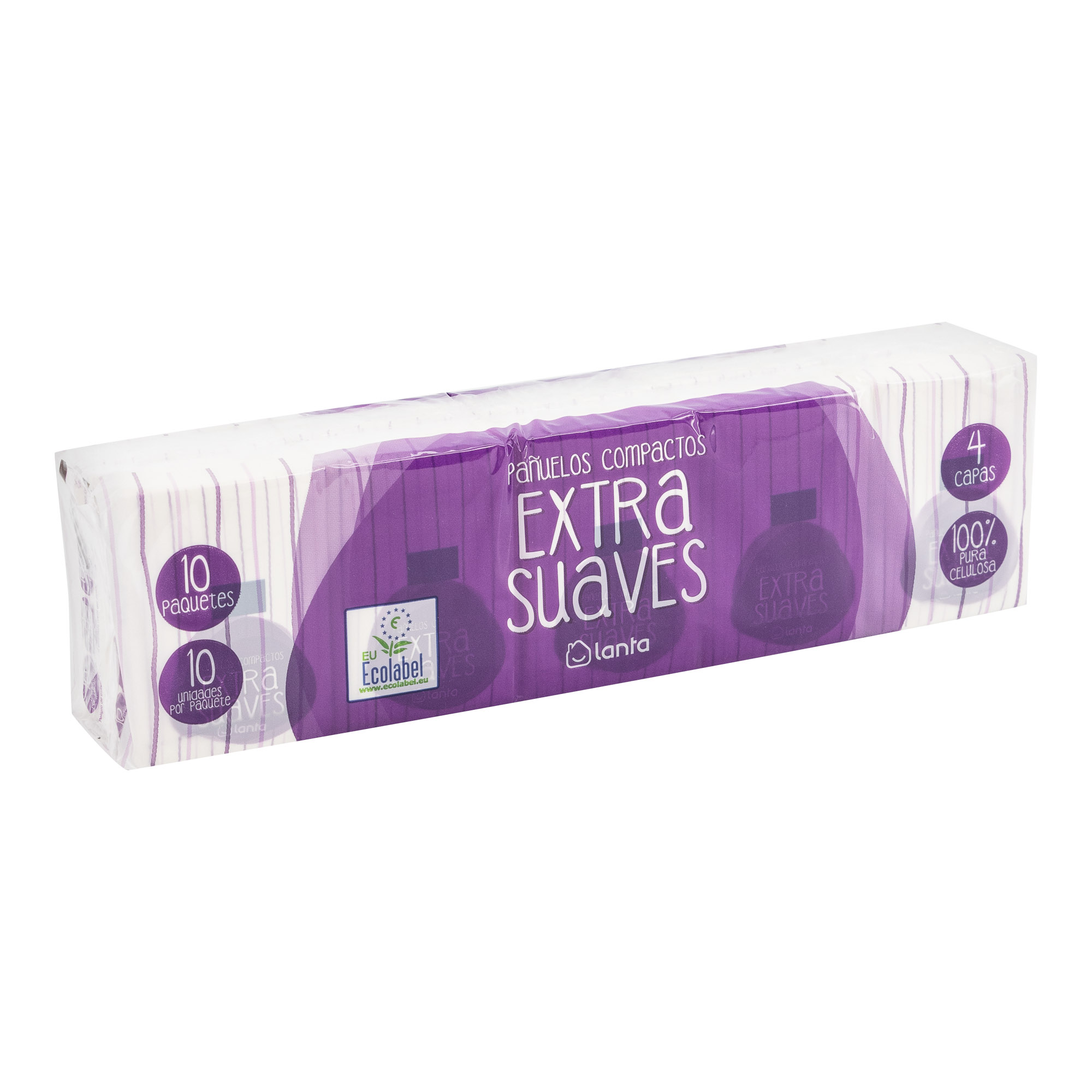 Pañuelos compactos Lanta 10 uds extra suave