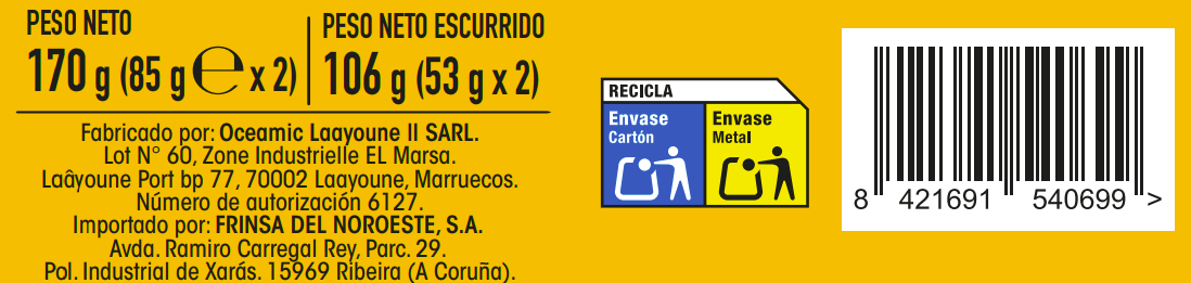 Filete de caballa Alipende pack-2 en aceite de girasol