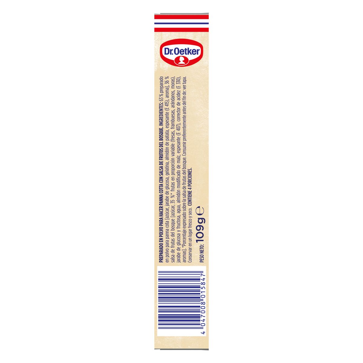 Pannacotta de frutos del bosque Dr.Oetker 109g