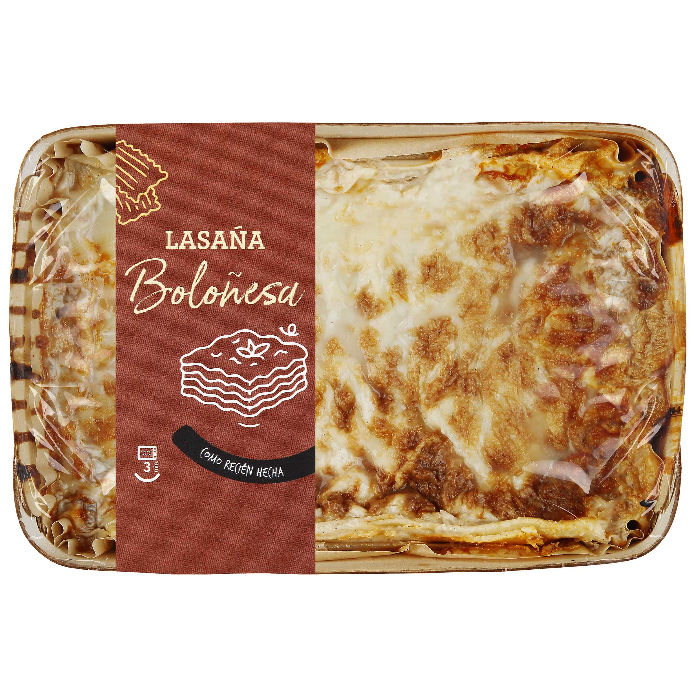 Lasaña gratinada boloñesa 700g