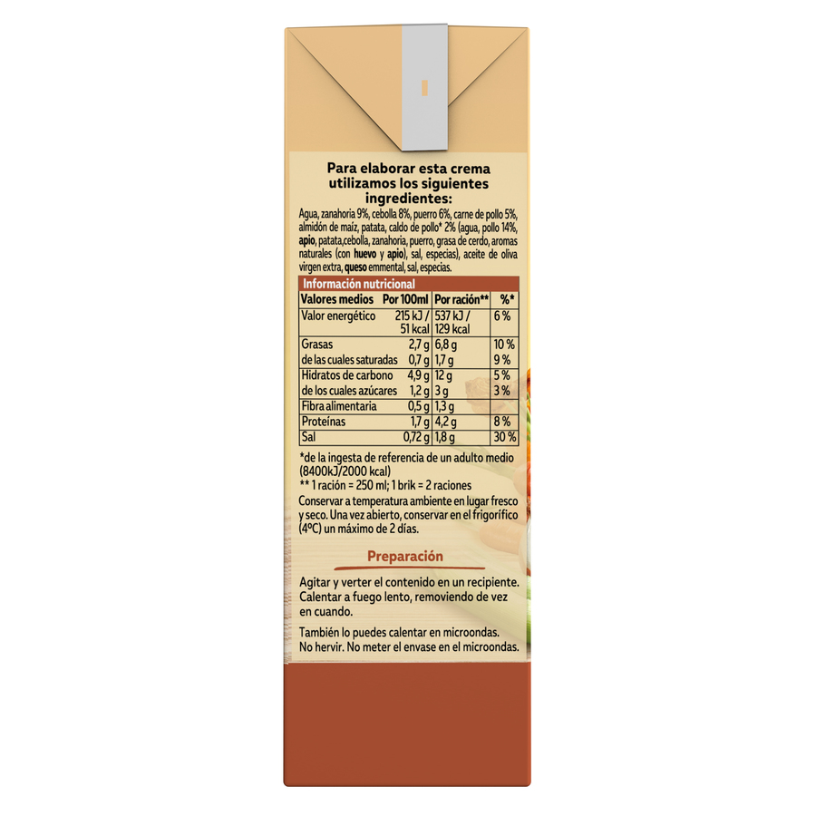 Crema casera de pollo-verdura Gallina Blanca 500ml