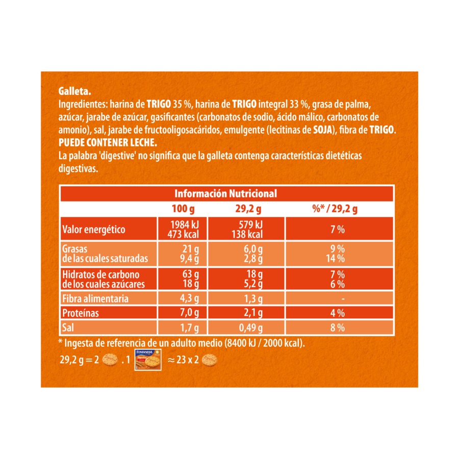 Galleta digestive Fontaneda 700g