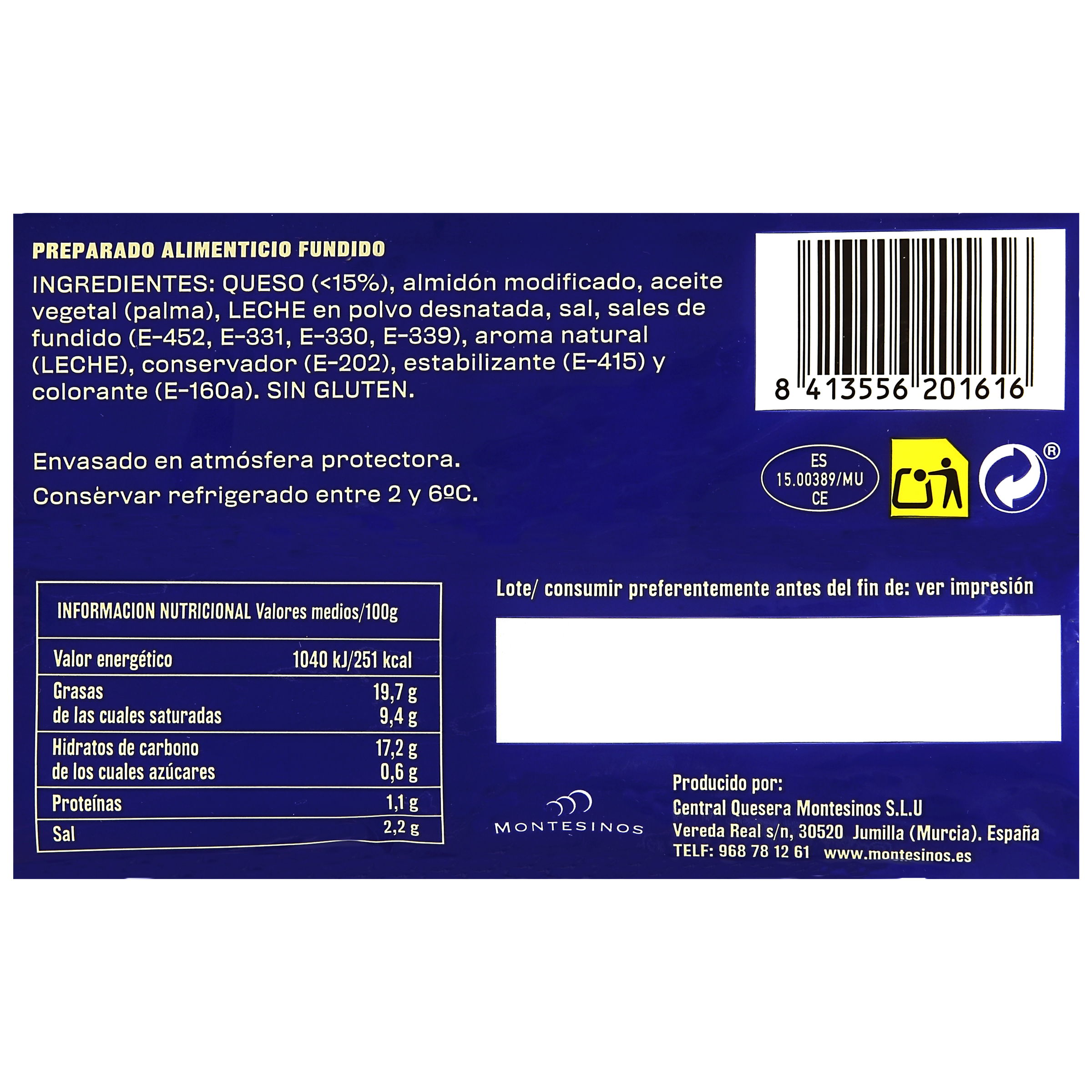 Lonchas sándwich Chef Bruno 24 uds 450g
