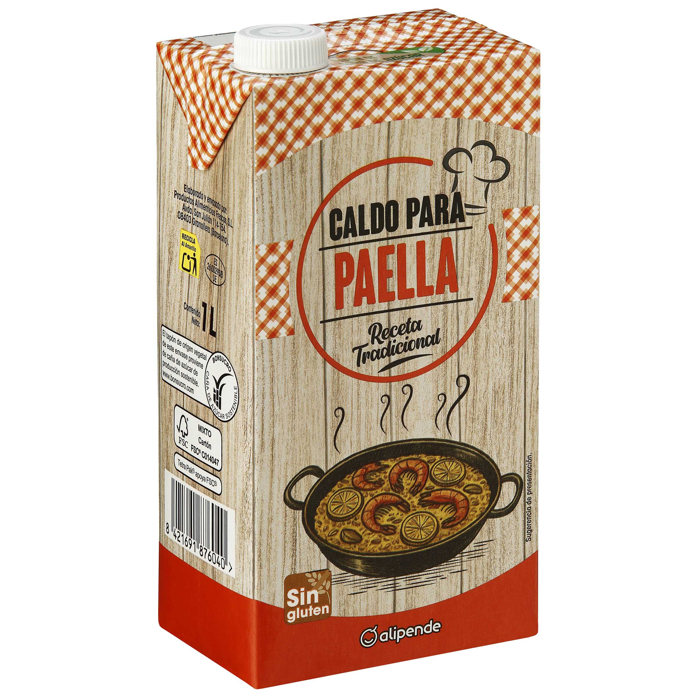 Caldo para paella Alipende 1l