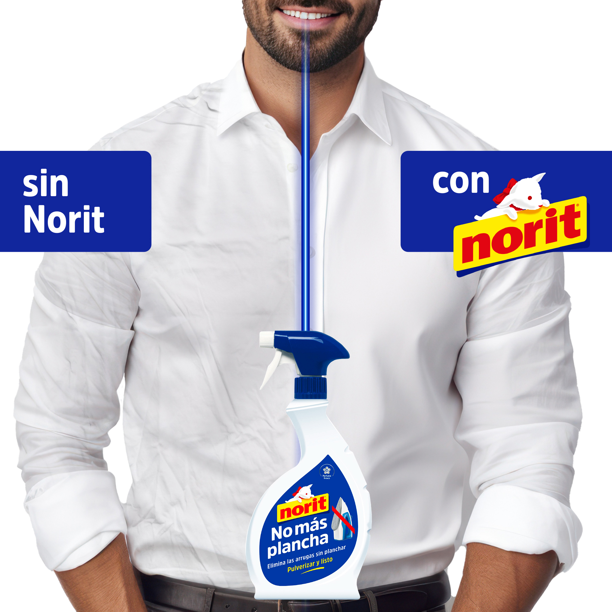 Tratamiento ropa no mas plancha spray Norit 500ml