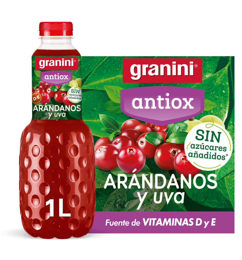 Bebida antioxidante arándanos y uva Granini 1l