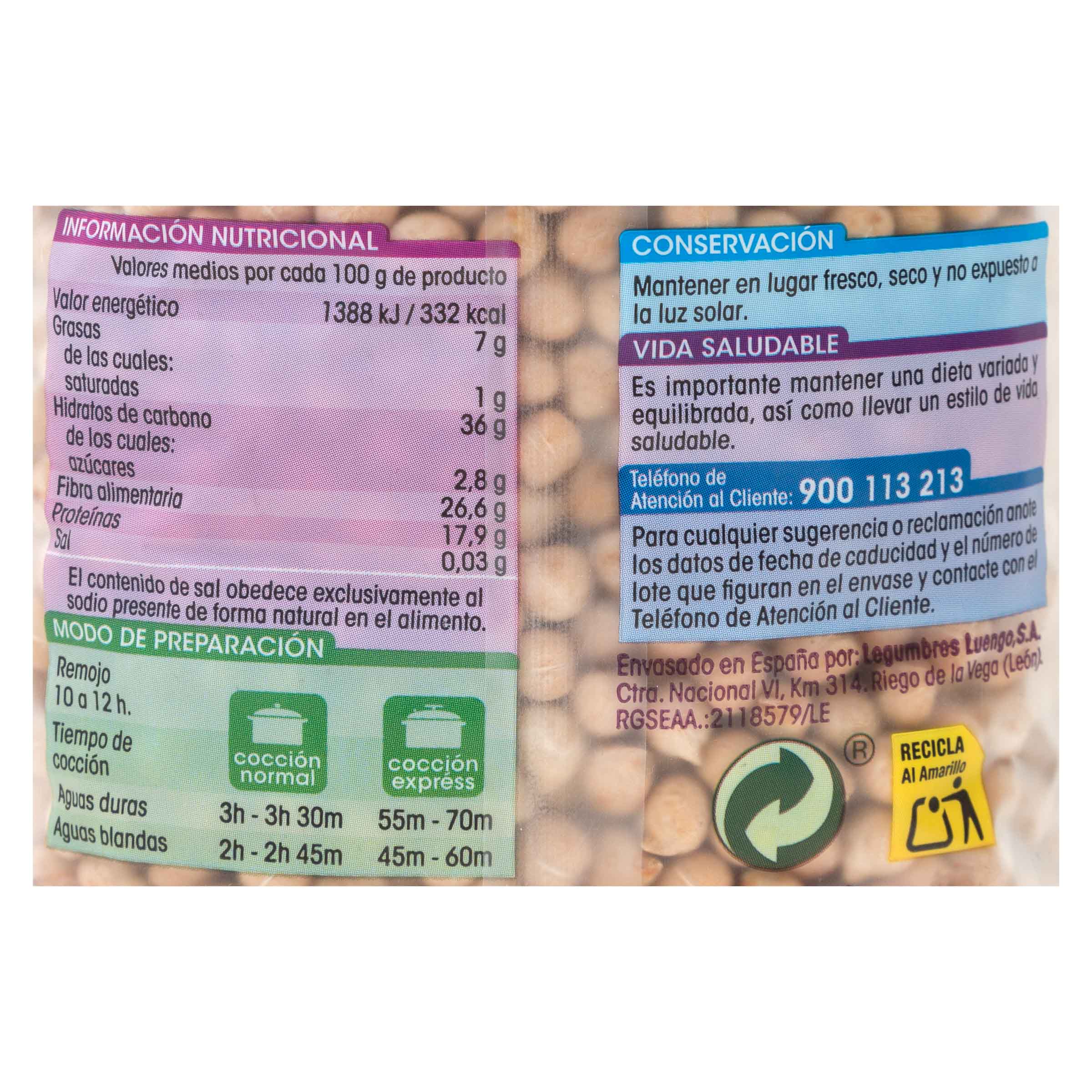 Garbanzo Alipende 1kg pedrosillano