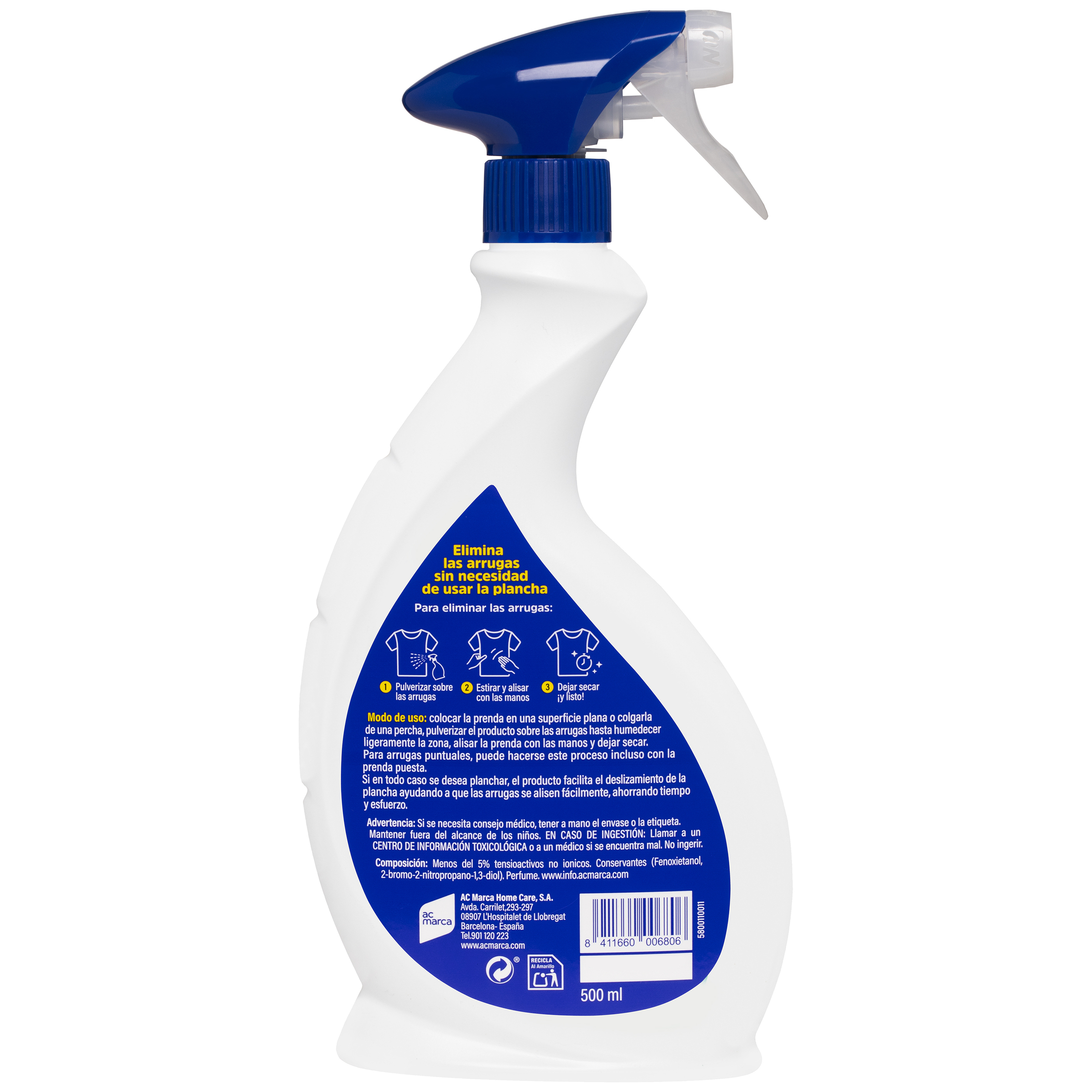 Tratamiento ropa no mas plancha spray Norit 500ml
