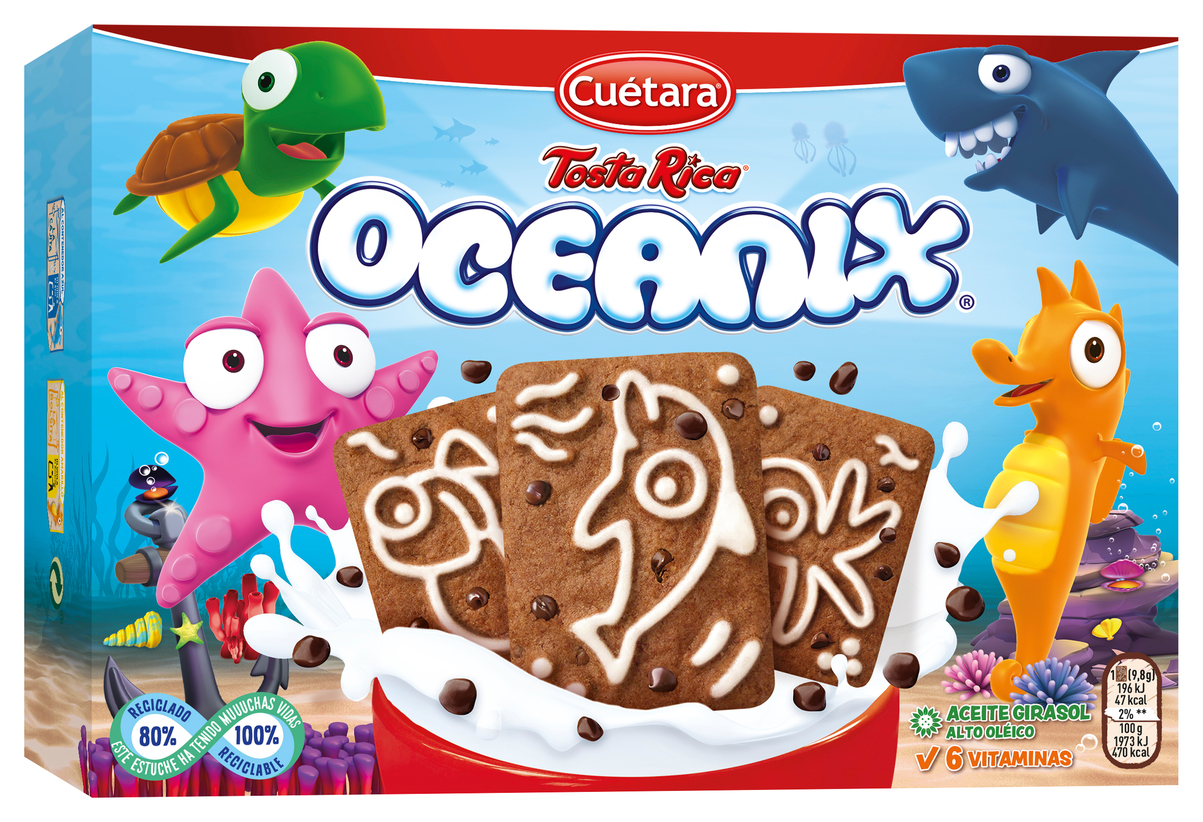 Galleta de chocolate Tostarica Cuétara 400g