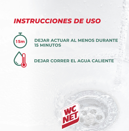 Desatascador líquido WC Net 1l