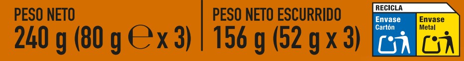 Atún claro Alipende pack 3 en escabeche