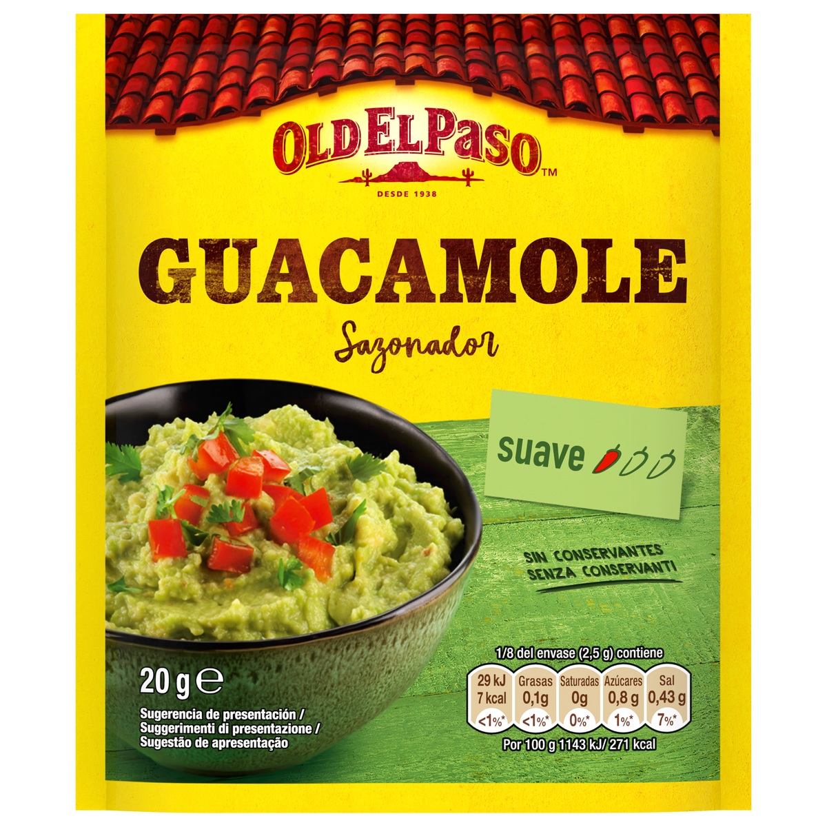 Sazonador guacamole Old El Paso 20g