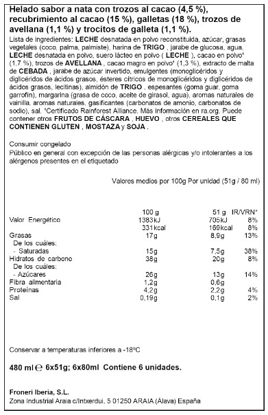 Helado mini Maxibon con 5 más 1 unidades classic Nestlé