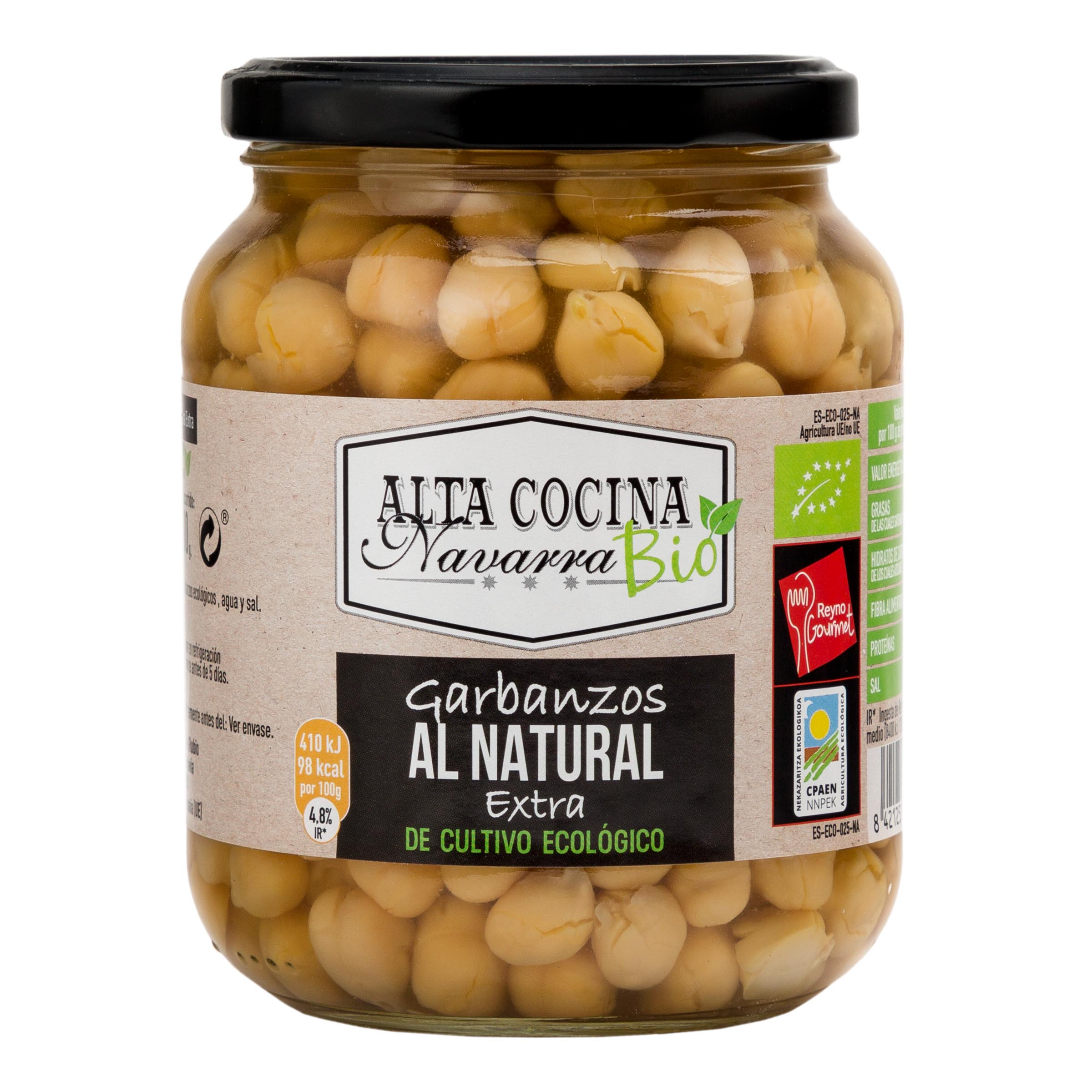Garbanzo cocido eco Alta Cocina 500g