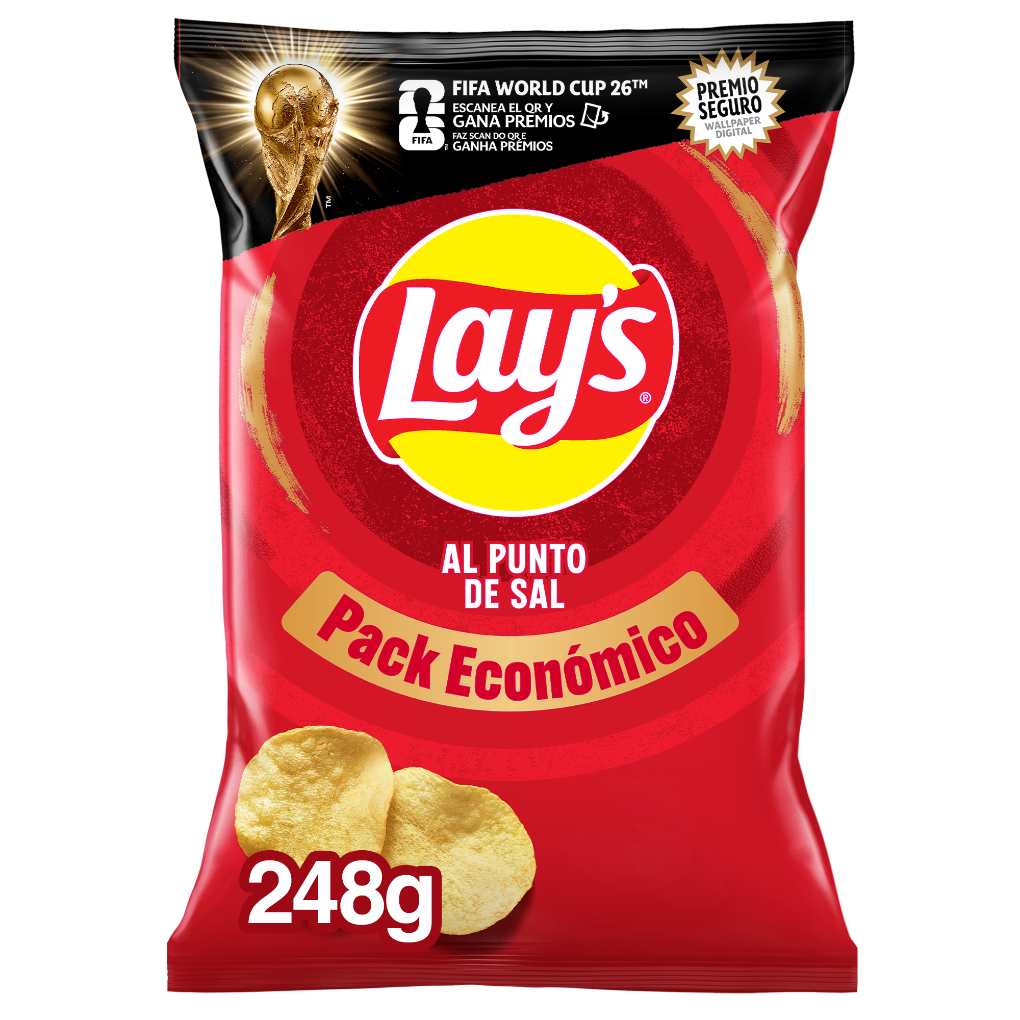 Patatas fritas al punto de sal Lay&acute;s 248g