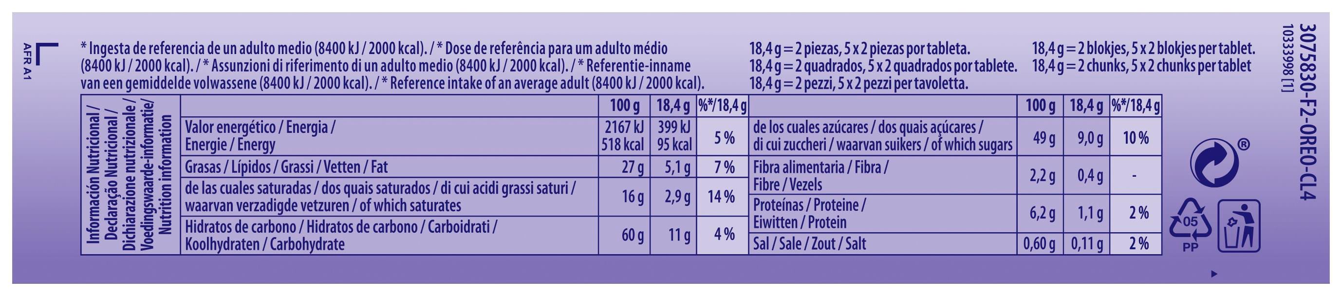 Chocolate con leche Milka sandwich 92g con oreo