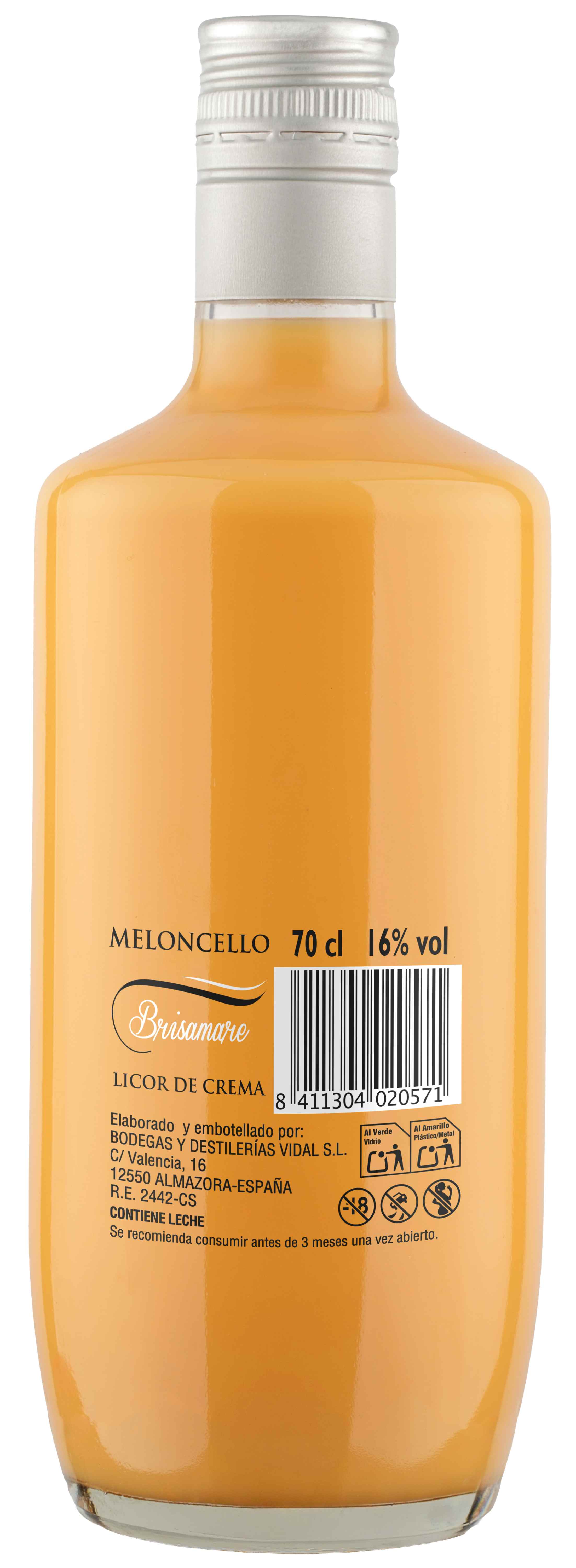 Licor de crema meloncello Brisamare 70cl