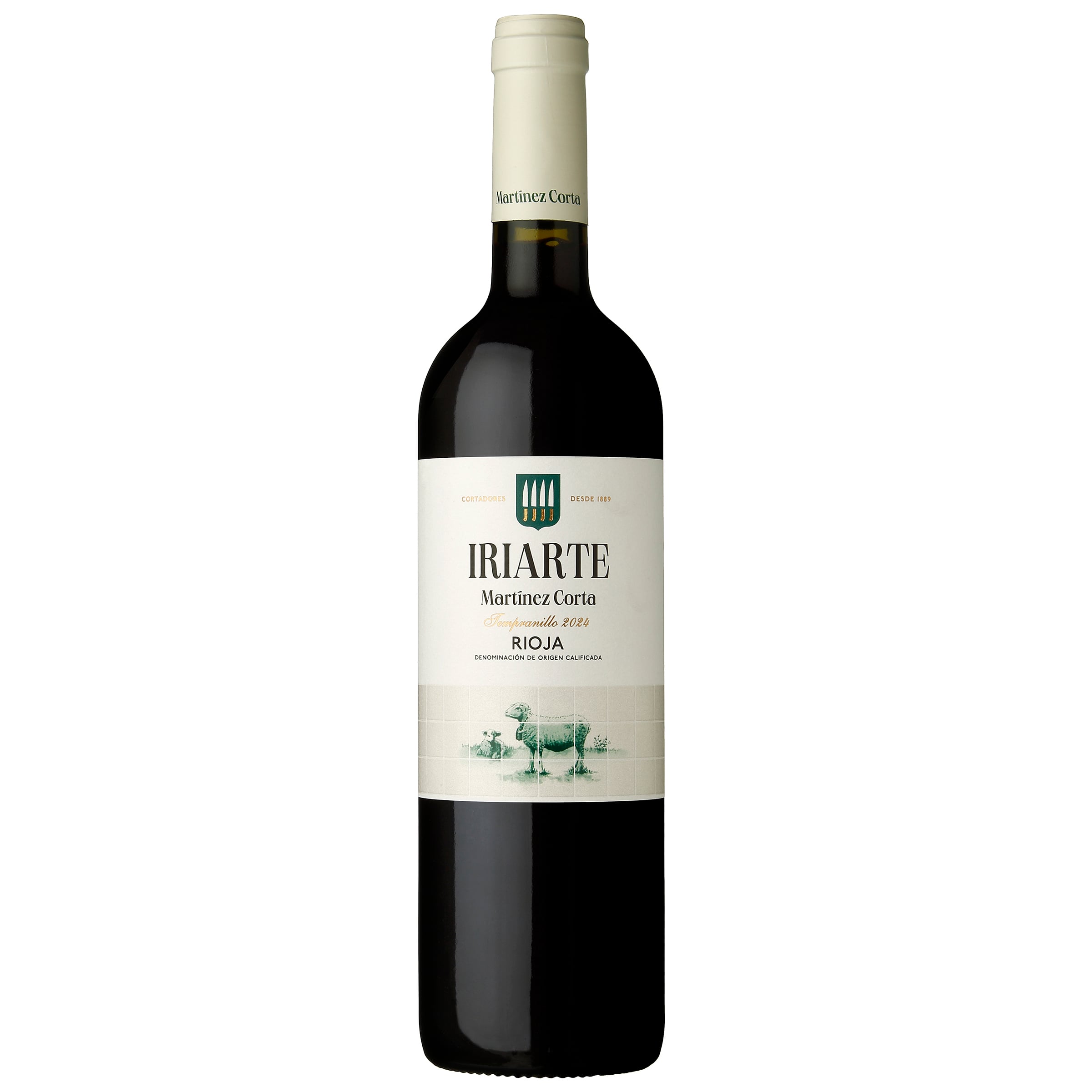 Vino tinto denominación de origen rioja tempranillo Iriarte 75cl