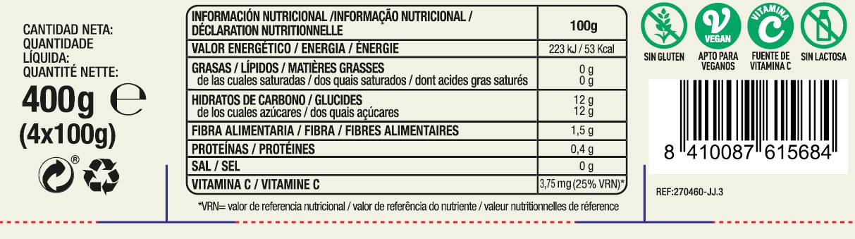 Compota de manzana Be Plus 4 Unidades