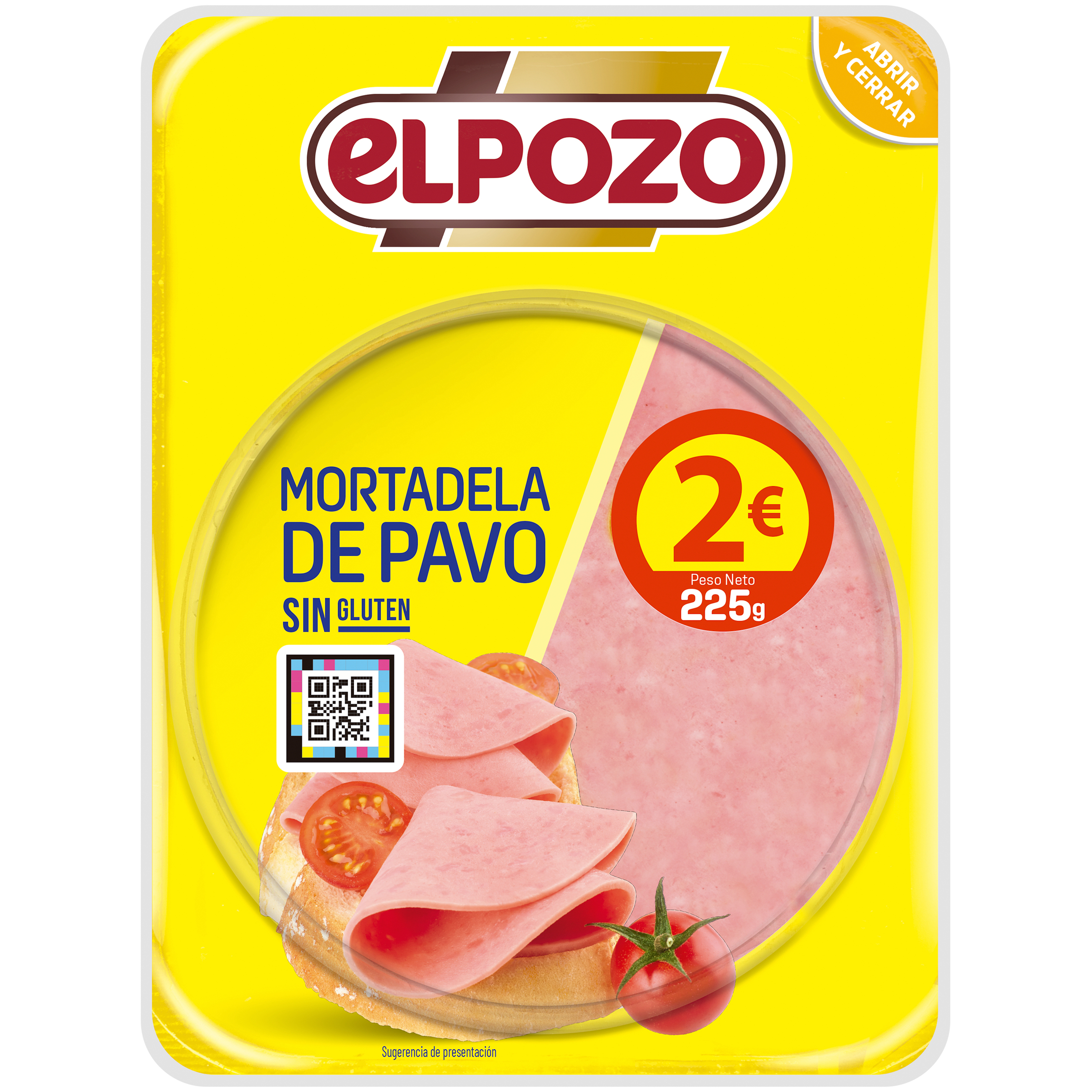 Mortadela de pavo ElPozo 225g