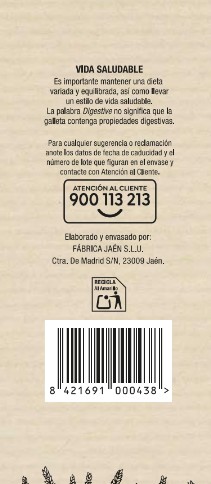 Galleta Digestive 0% azúcar Alipende 400g