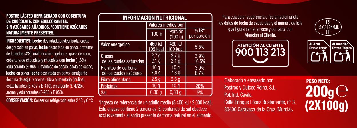 Mousse proteínas Alipende 2 unidades chocolate
