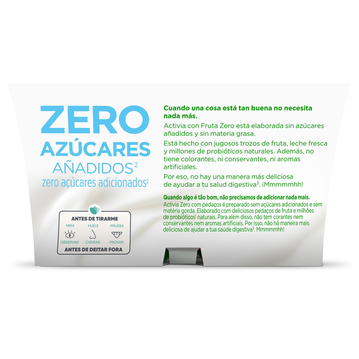 Bífidus Activia desnatado 0% materia grasa pack 4 kiwi