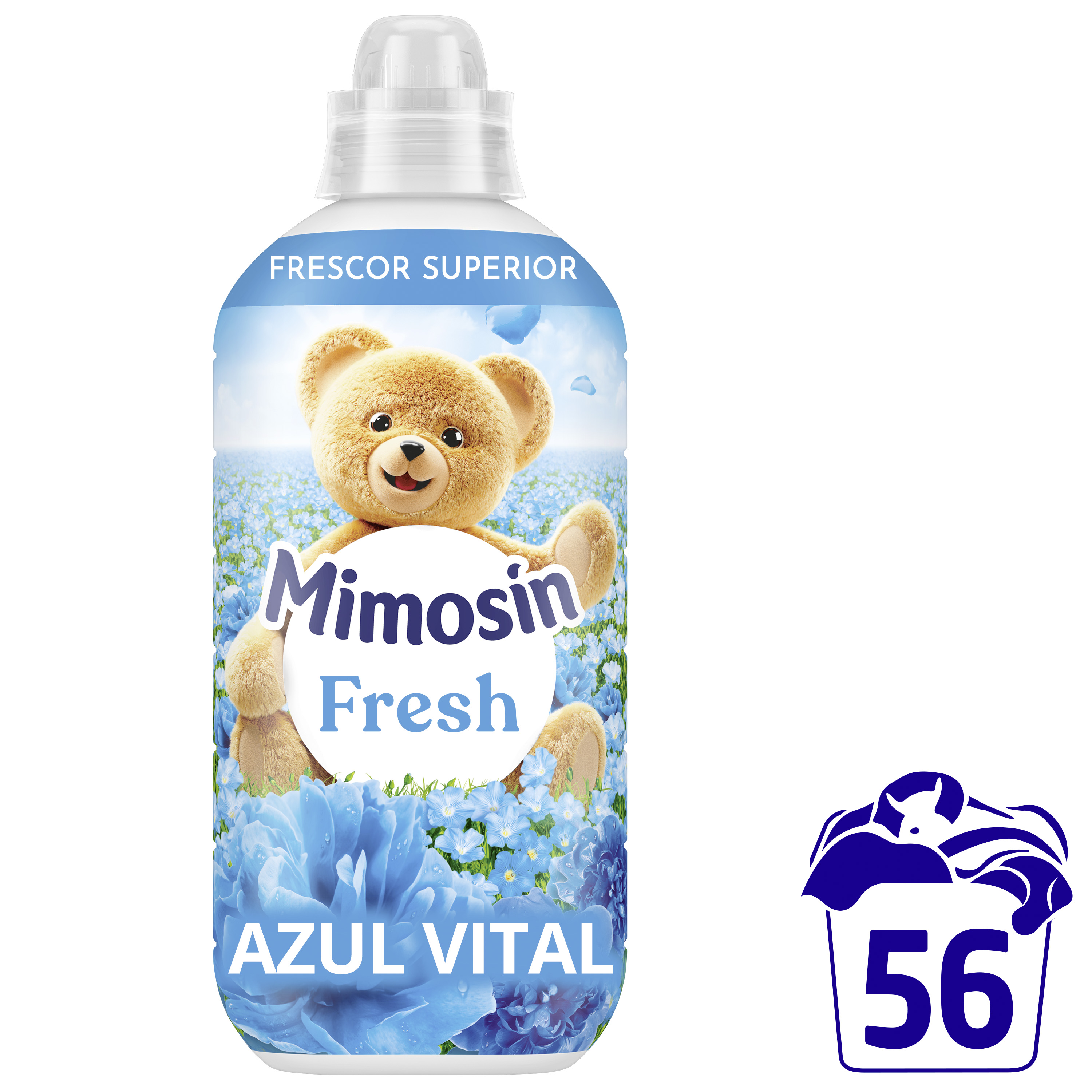 Suavizante concentrado Mimosín 56 lavados azul vital