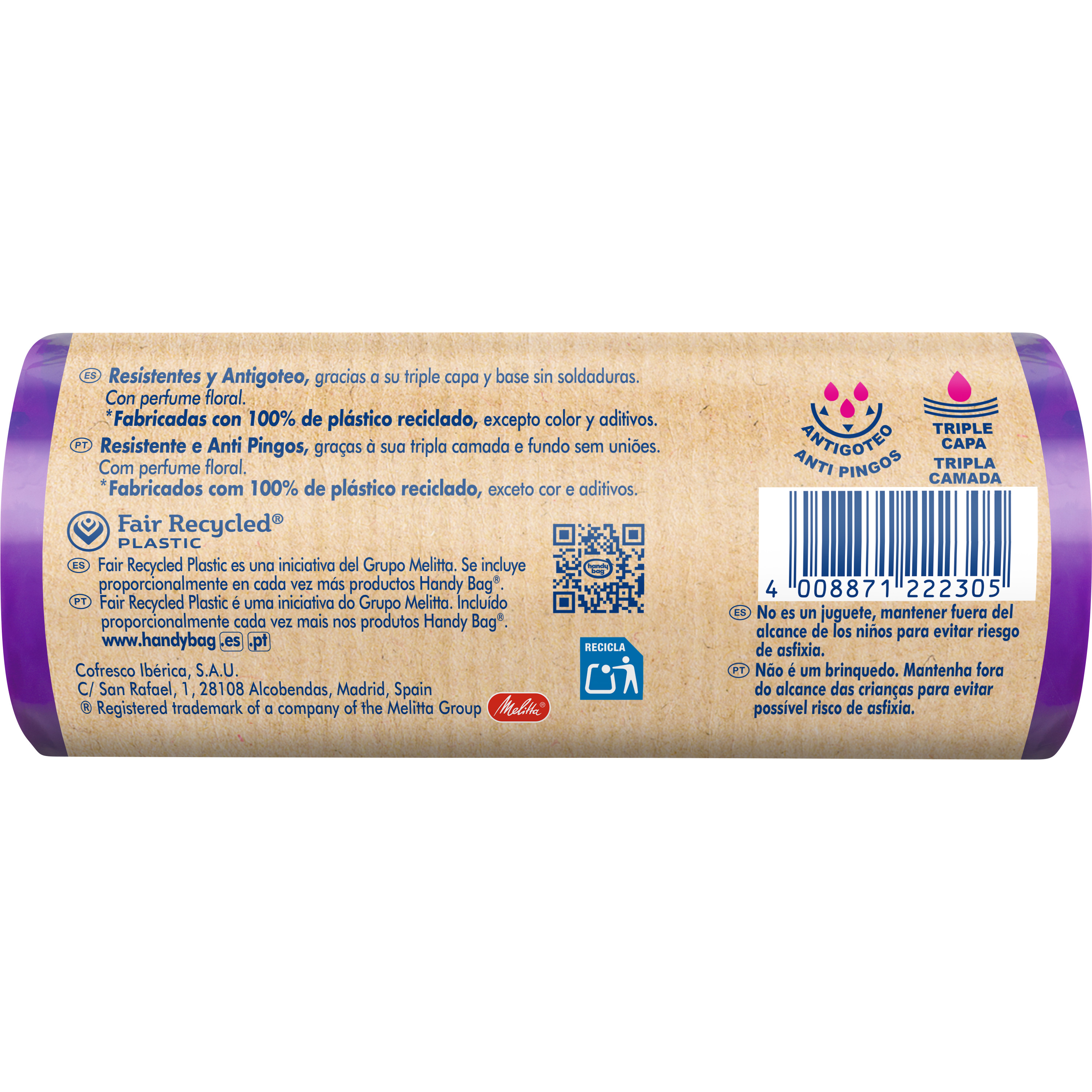 Bolsa Basura Handy Bag Perfumada 30L 12 bolsas