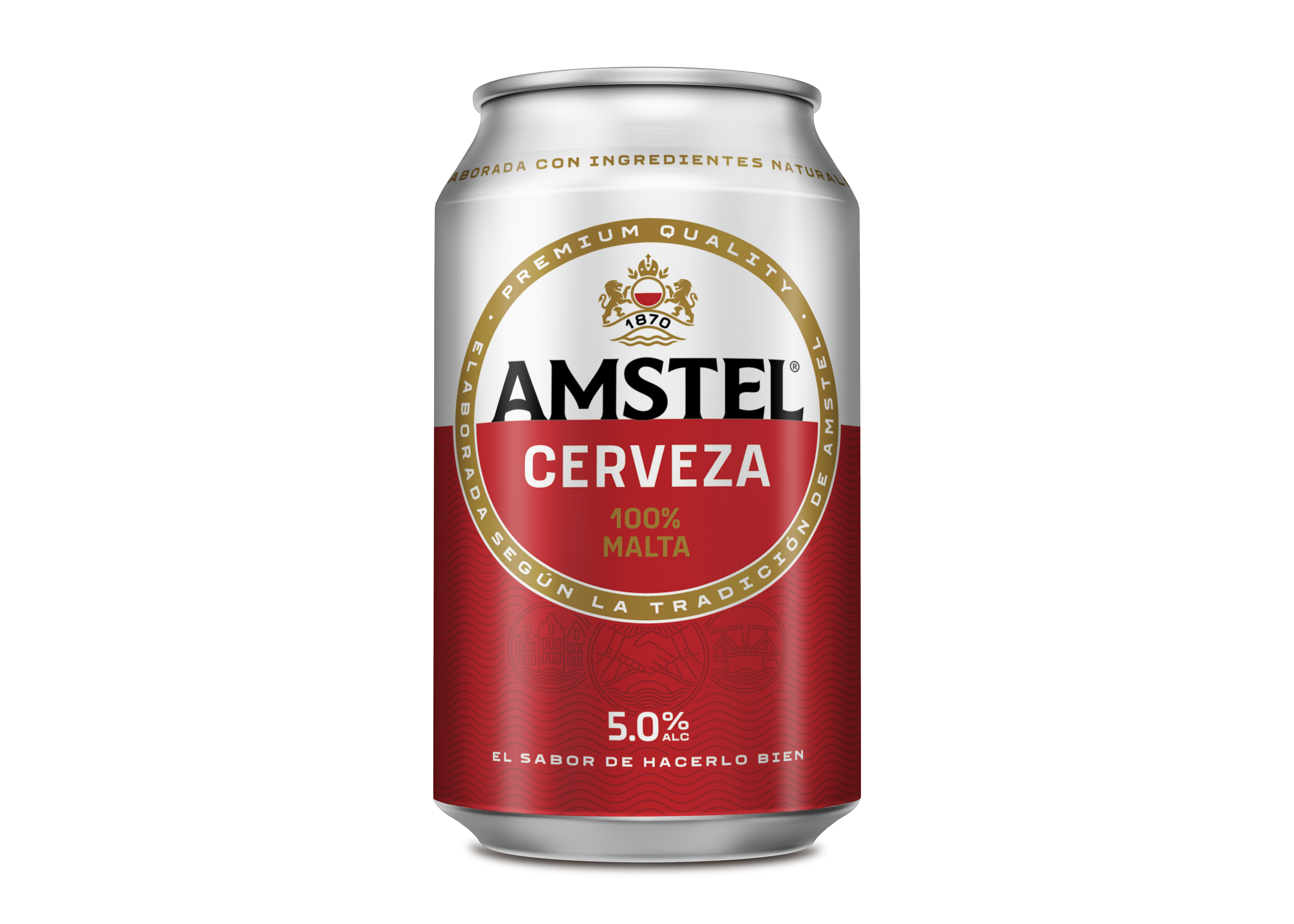 Cerveza rubia Amstel lata 33cl
