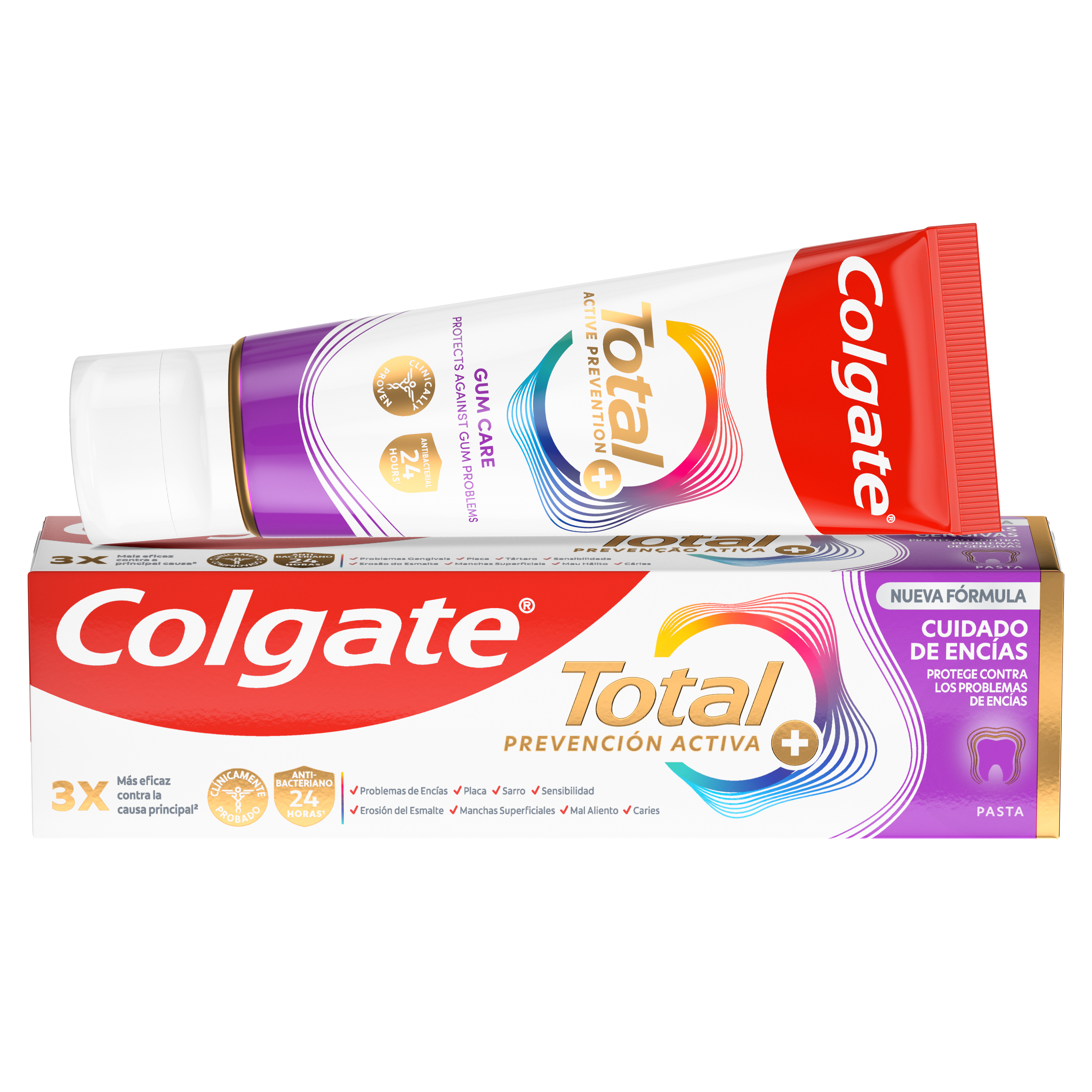 Pasta de Dientes Colgate Total Prevención Activa + Cuidado de Encías 75ml