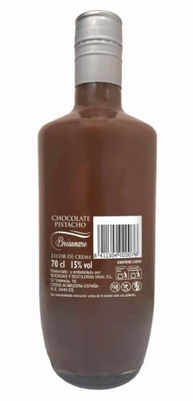 Licor de crema chocolate pistacho Brisamare 70cl Dubai Style