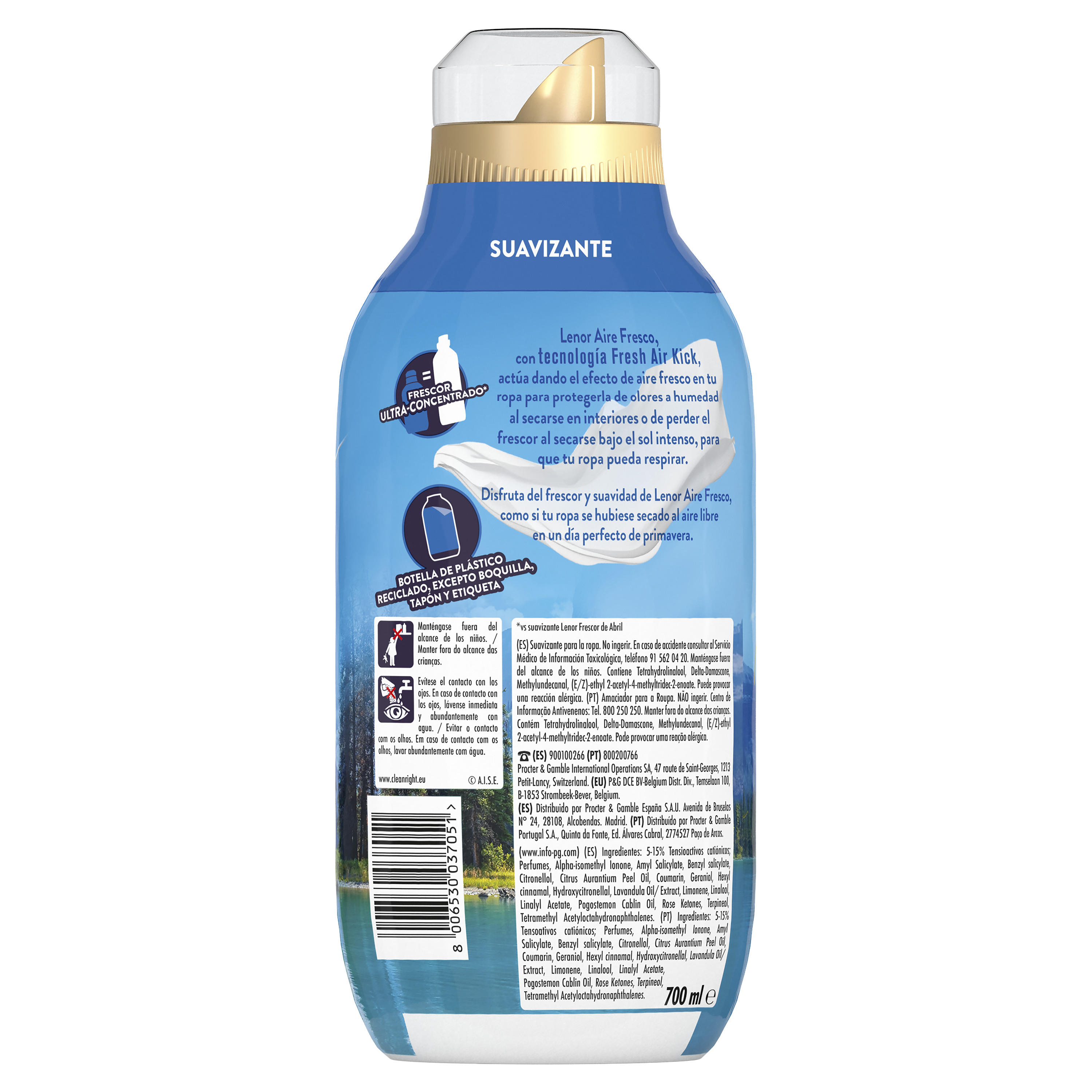 Suavizante con frescor alpino Lenor 50 lavados