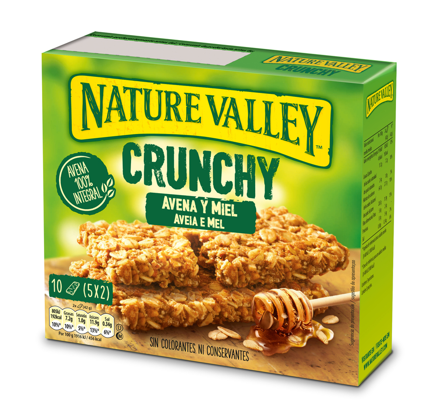 Barrita de avena y miel crunchy Nature Valley 210g
