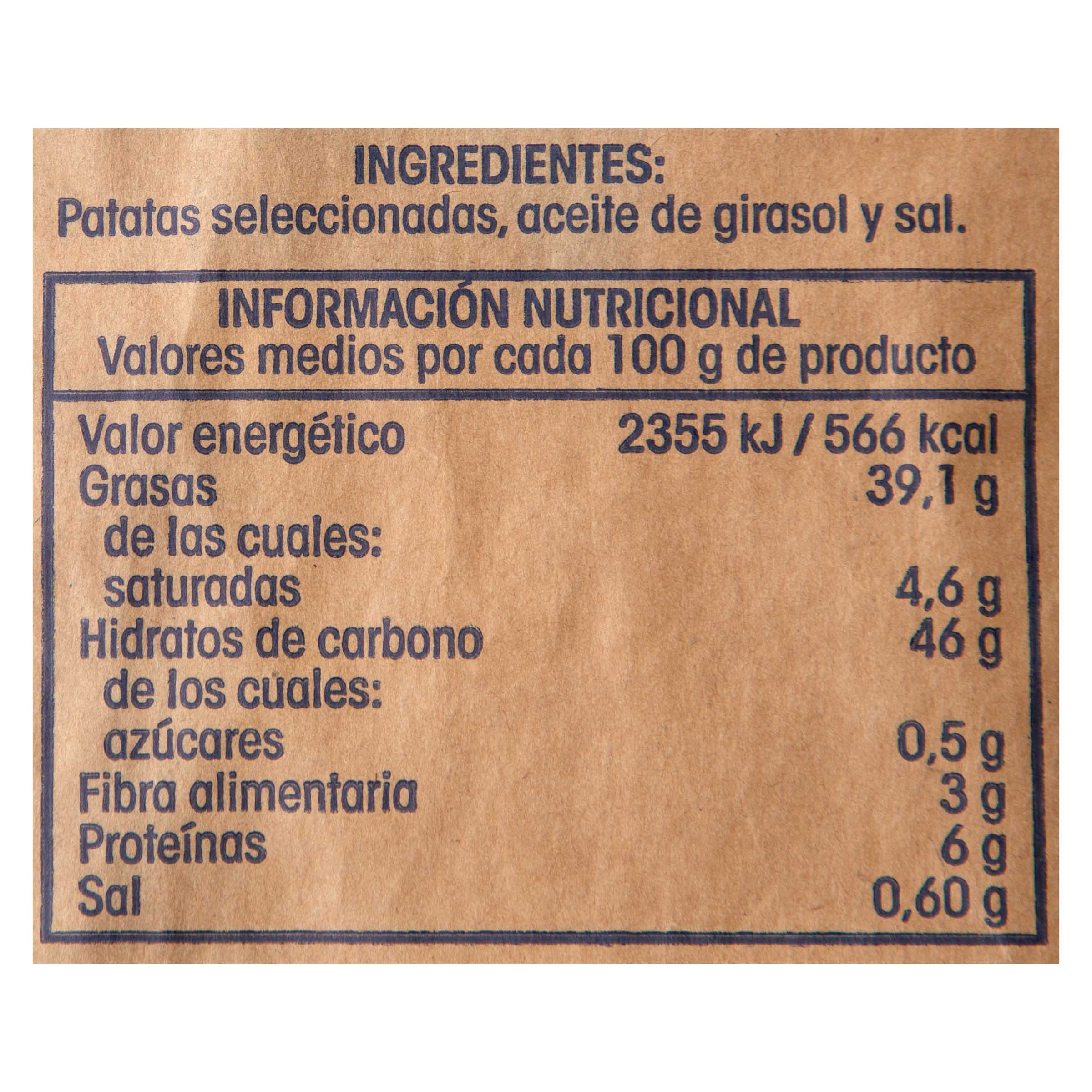 Patatas fritas Alipende 200g artesanas onduladas