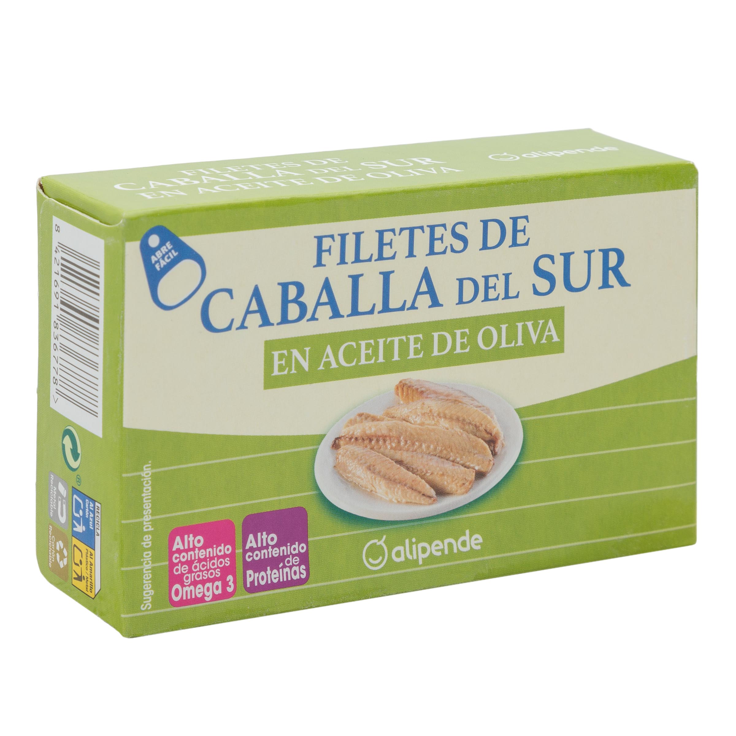 Filete de caballa del sur Alipende 78g en aceite oliva