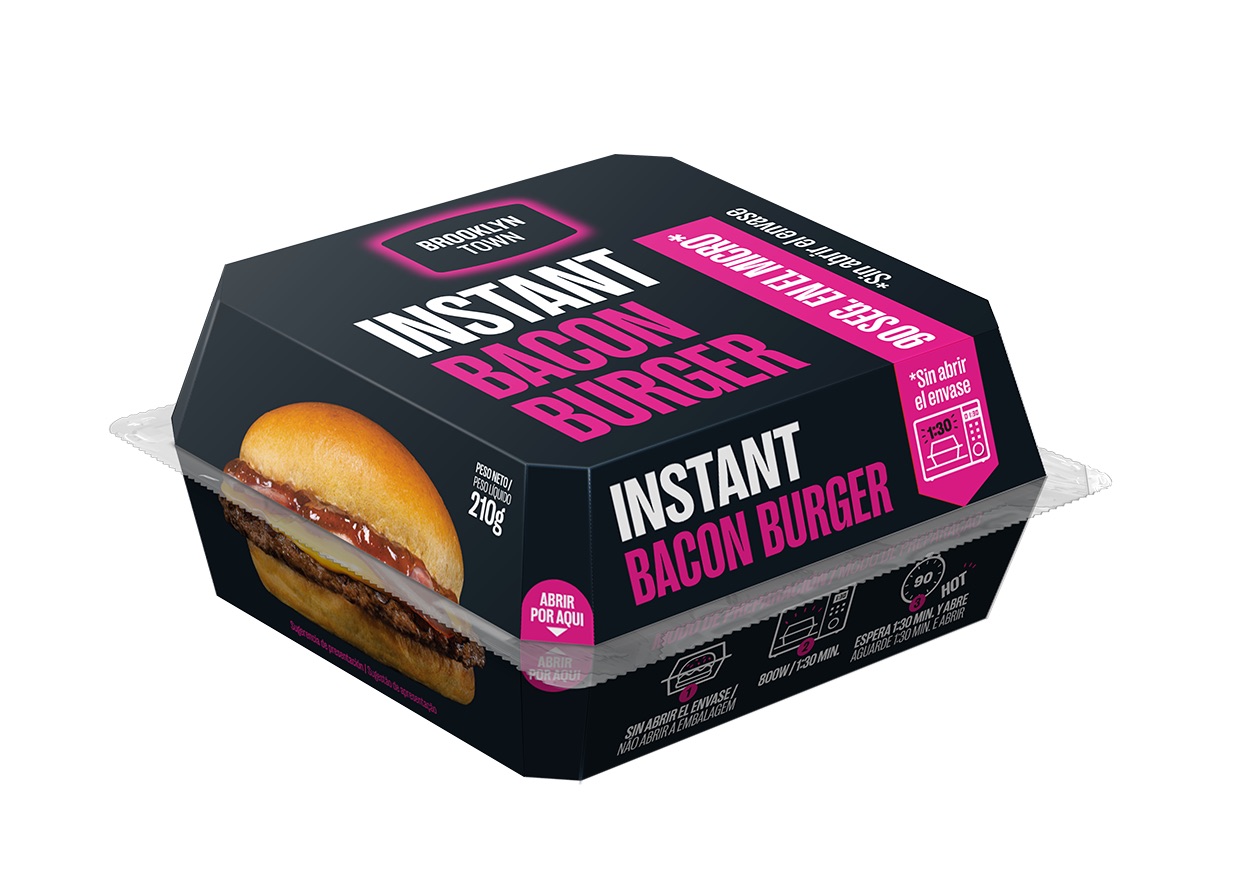 Bacon burguer broklyn town 92% vacuno 210g