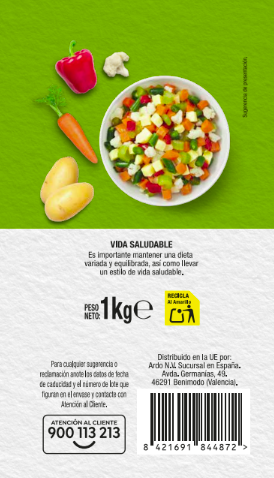 Verdura para sopa Alipende 1kg