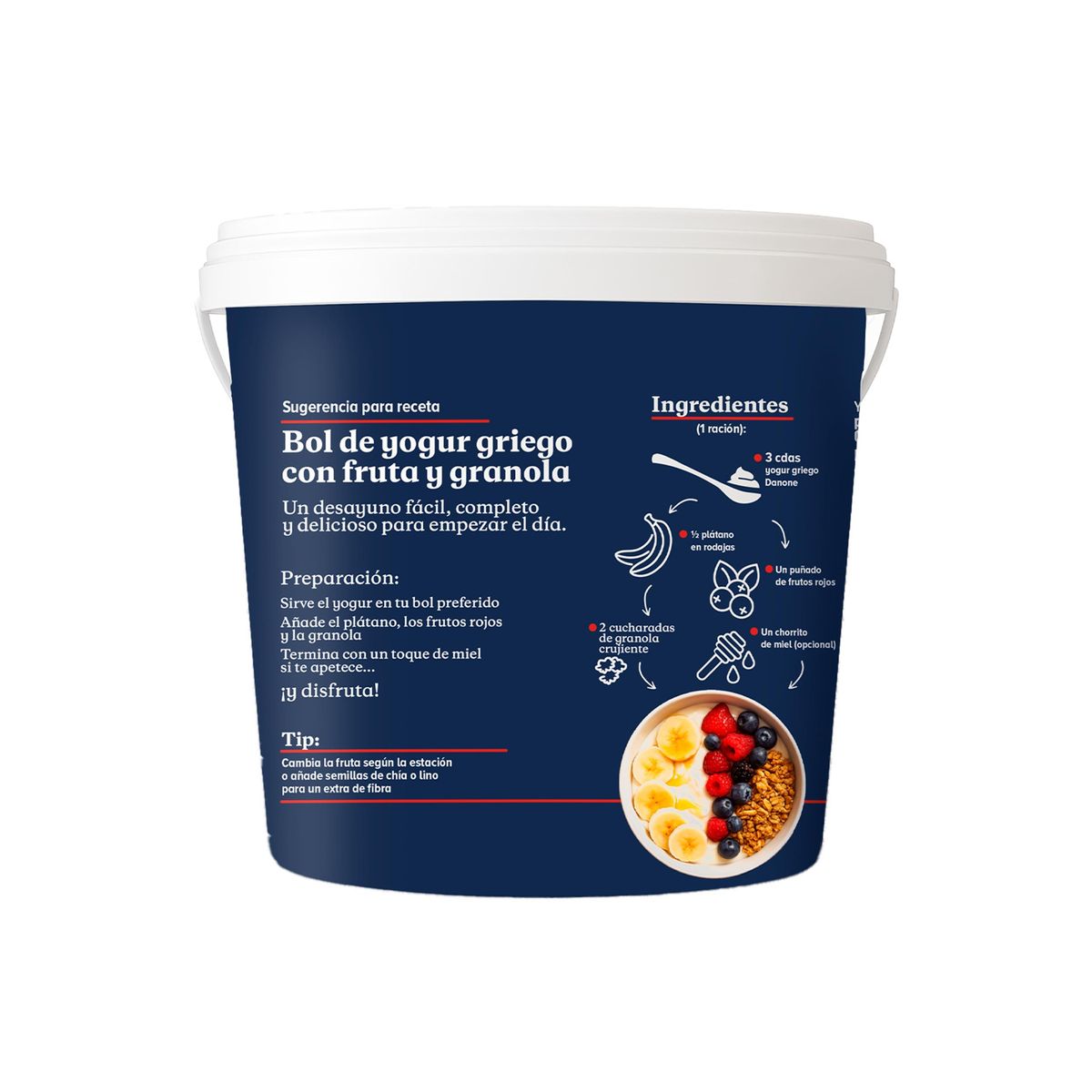 Yogur griego natural cremoso Danone 920 g