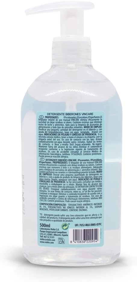 Detergente para biberones VinCare 500 ml