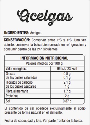 Acelga bolsa Alipende 300g