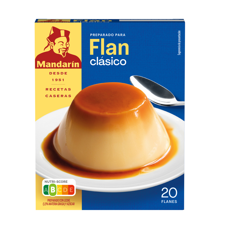Preparado para Flan clásico Mandarín20 g